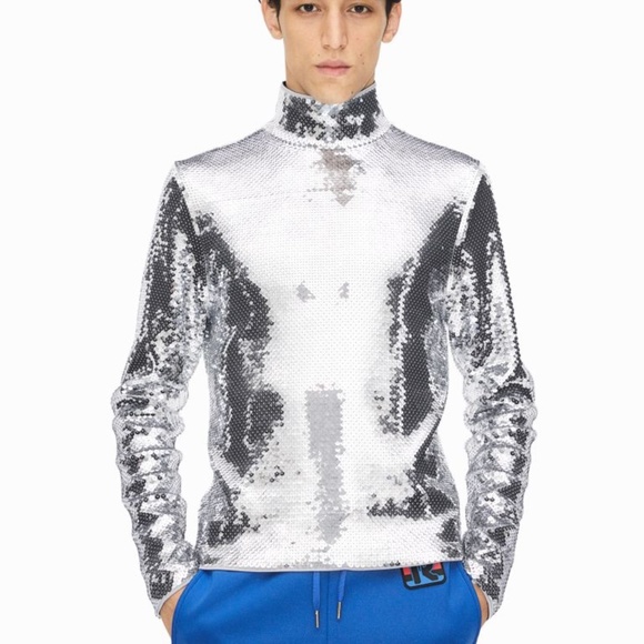 H&M Rabanne Sequined Shirt - Picture 2 of 7